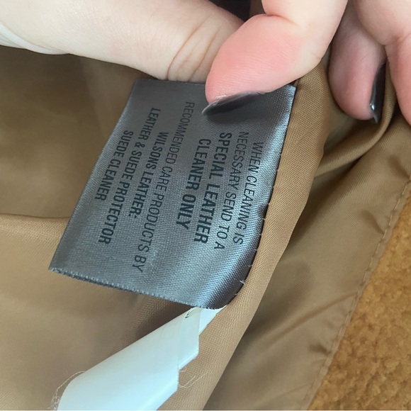 Wilsons Leather Tan Suede Jacket with Label - Picture 6 of 7